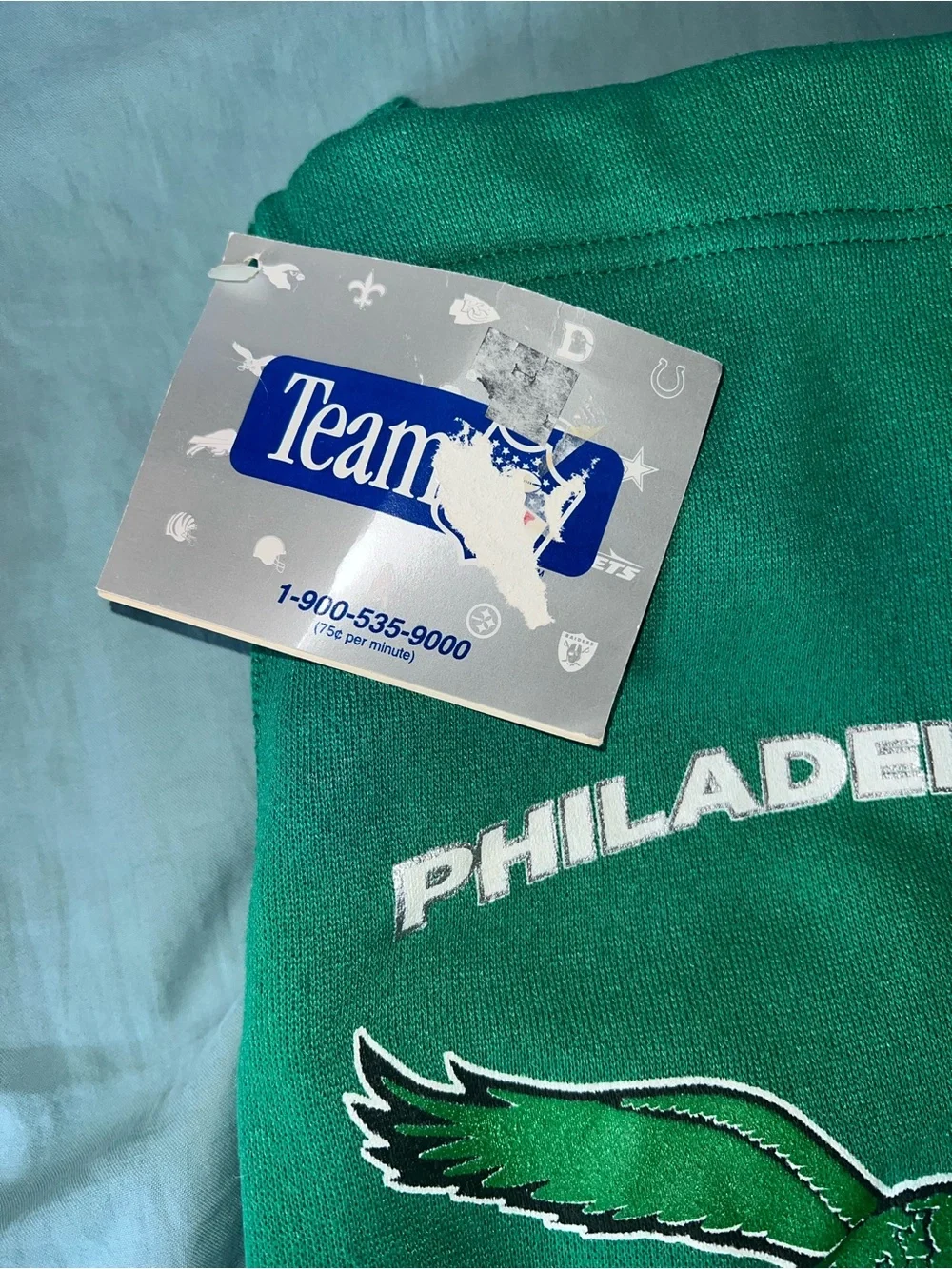 Vintage Philadelphia Eagles Kelly Green Sweatpants New With Tags Size XL